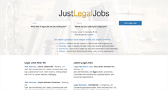 Desktop Screenshot of justlegaljobs.com